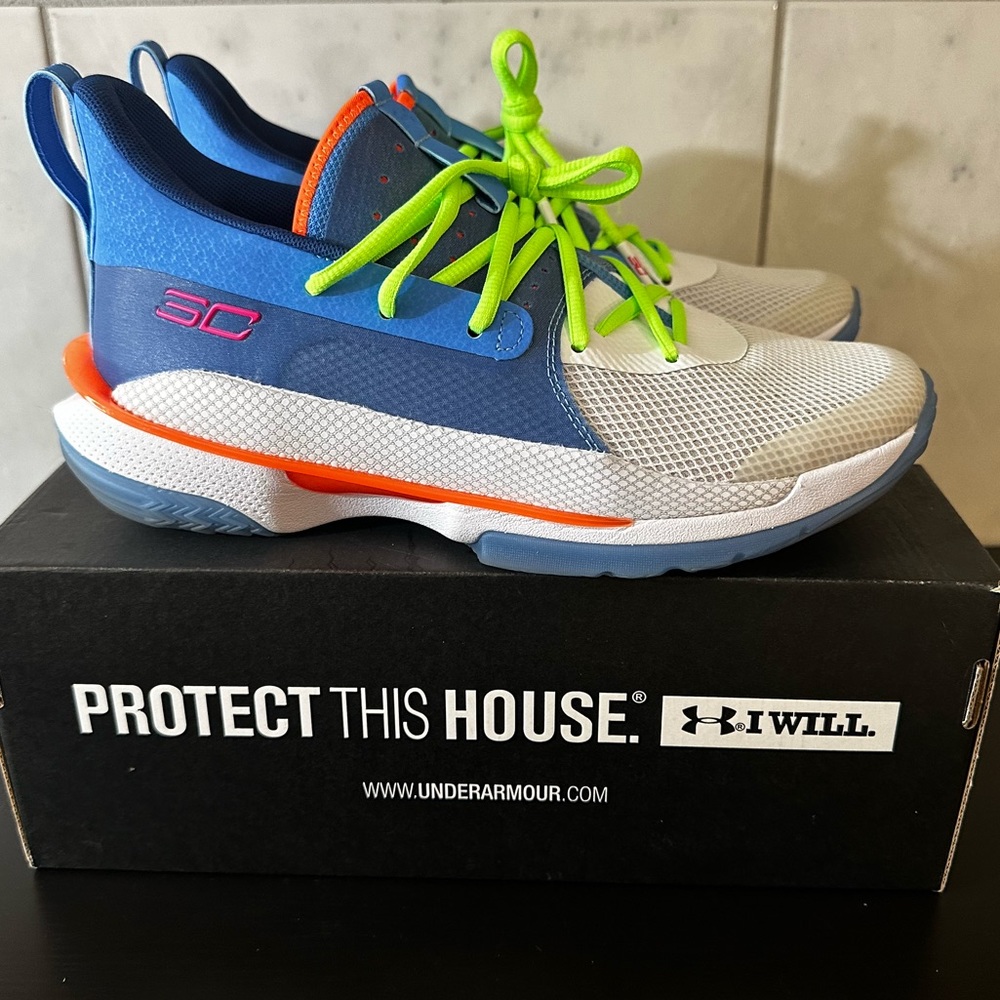 Curry 7 basketball shoes sz 9